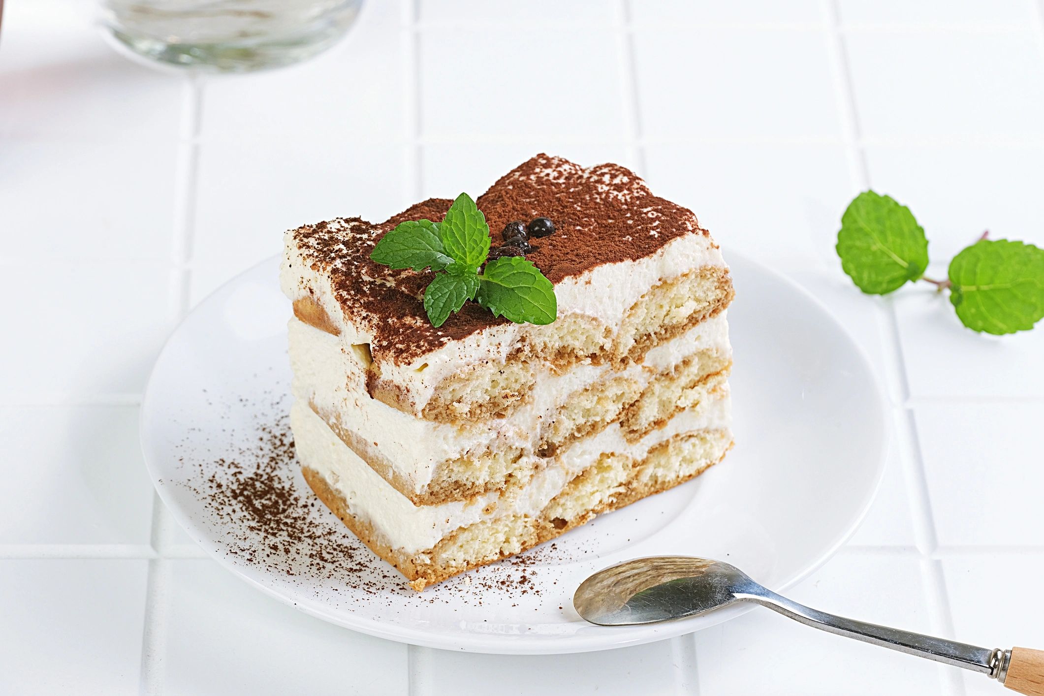 Dessert slice on a plate